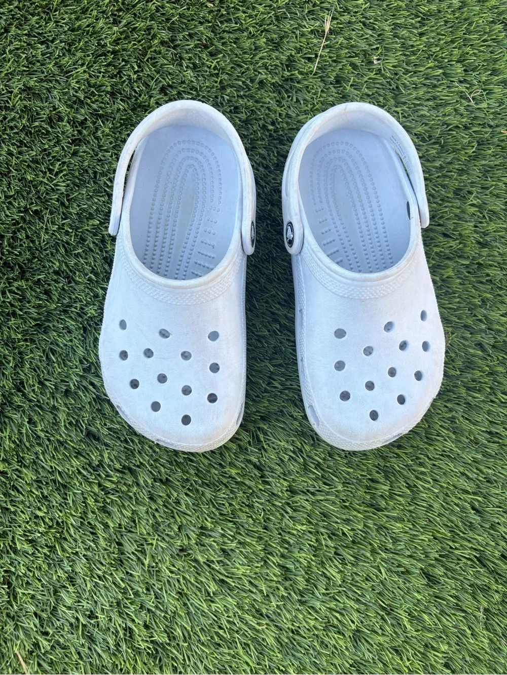 CROCS Kids White Classic Clog with Heel Strap
